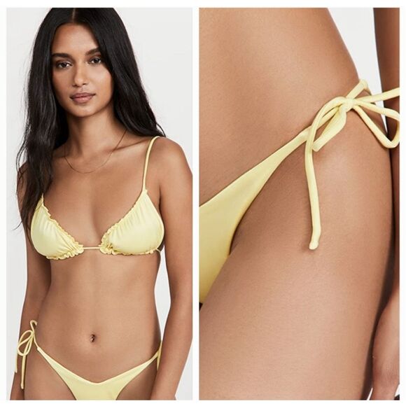 Peixoto Leah Triangle Bikini Top & Adore Tie Side Bottom - Picture 4 of 7